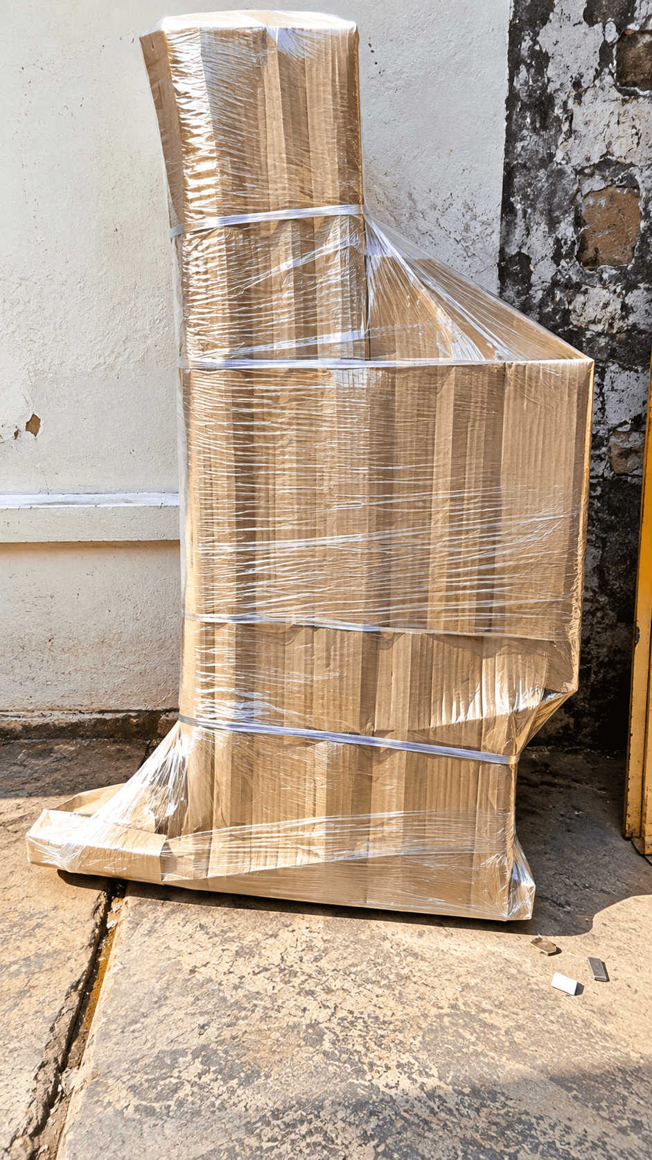 Tall wrapped item