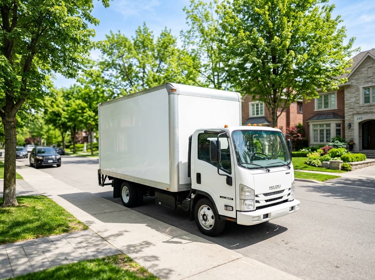 Moving truck ready for delivery